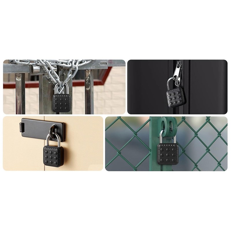 Xcase Bluetooth Cellar Lock: Set of 2 Metal Padlocks, Combination