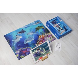Ocean AR+ Adventure Puzzle – 100-Piece Jigsaw That Comes to Life! Explore Marine Life with Augmented Reality