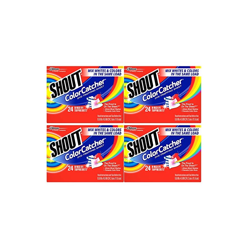 Shout Color Catcher 24Count, 4 Pack