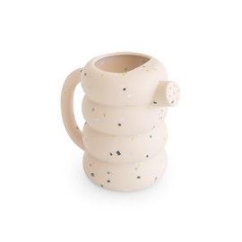 mushie Silicone Watering Can | Bath and Outdoor Play for Toddlers 10 Months+ (Vanilla Confetti)