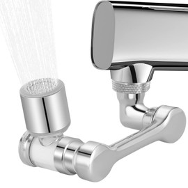 KOZR Tap Attachment and Tap Extension, Rotatable Multifunctional Extension Tap with 1080 Degrees, Filter Function for Maximum Comfort and Convenience