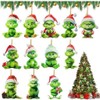 Christmas Character Tree Ornaments LF1025 - Free Size, 8cm per Set 12 Pieces 20ea