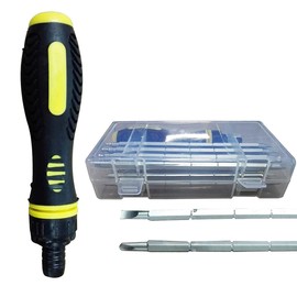 SAFEKOM| 8pcs Heavy Duty Adjustable Ratchet Screwdrivers, Adjustable Ratchet Screwdriver Set, Chrome Vanadium Socket, Screwdrivers for Mechanics Enthusiastic.