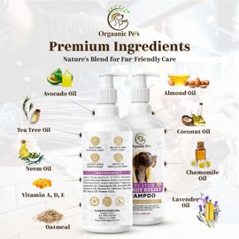 Anti-Itch Dog Shampoo: with 9 Natural Essential Oils and Ingredients - RELIEVES discomfort from Skin Allergies -Moisturizing - Anti-inflammatory - Calming