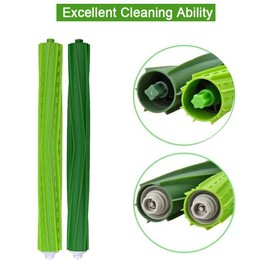 MIXEAL - Piezas de repuesto para aspiradora iRobot Roomba s9 (9150) s9+ s9 Plus (9550) serie S, accesorios incluyen 1 juego de cepillo para polvo de goma multisuperficie, 4 cepillos laterales, 4