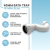 CranPlas | Shower Waste Trap | Bath Trap 40mm |