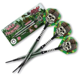 Shot! Darts Wild Frontier Trapper-Soft Tip Dart Set-Front Weighted-80% Tungsten Barrels (18)