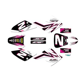 Kalair GFX Graphics Kit for Honda CRF 70 (2004-2019) Vizion Series Pink 09 Mil - Dirt bike Custom Racing Graphics Decals Stickers Kit, no-plastics