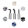 CNCEST Sheet Metal Hand Seamers,3-Pieces Straight & 45° & 90°