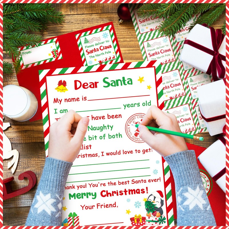 Letter to Santa Kit, Letters from Santa, Christmas Writing Set