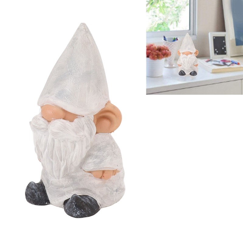 Garden Gnome Resin Structure Stable Bottom Retro Style Gnome Figurine