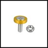 Hihaha 20pcs Motorcycle Gold Tone Fender Bumper Washer Bolt Nut
