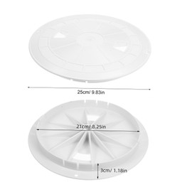 IWOWHERO Swimming Pool Skimmer Cover Durable Lid for SPS Essential Accessory for Debris Prevention Safety Skimmer Round Cover Plate for Pool Maintenance