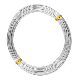 Silver-1.0mm-15M Anodized Aluminum Wire KSVZS Bendable Metal Wire for Crafts,Sculpting,Armature and Daily Use 18 gauge wire