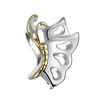 ANDANTE -Stones 925 Sterling Silver Gold Bead Charm Butterfly Element