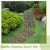 Pangda 8 Pcs 12 x 12 Inch Rubber Stepping Stone
