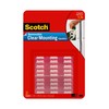 Scotch Removable Mounting Squares, 1-inch x 1-inch, Clear, 16-Squares (859-MED)