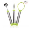 Xrten Multifunctional Fruit Cutter Set, Stainless Steel Melon Cutter, Fruit