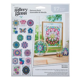 Gallery Glass, Mandala 3 Piece Pattern Set Perfect for Stained Glass DIY Arts and Crafts, 19771