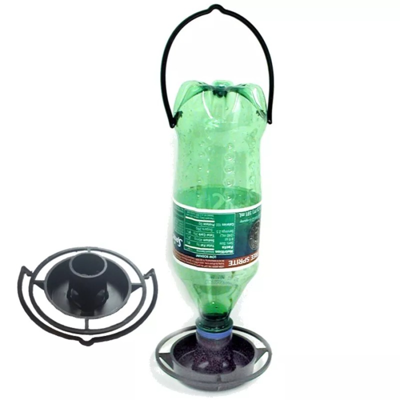 Gadjit Soda Bottle Wild Bird Feeder 3 Pk Black 15315