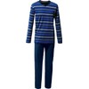 Erwin Müller Men's Single Jersey Pyjamas, darkblue