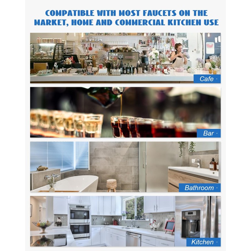 YIGUCS Handle Stem Assembly Hot & Cold Fits for T&S