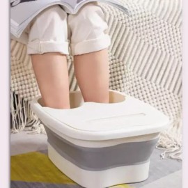 화장실 발족욕통 발찜질 발마사지 프리미엄 족욕 발건강 접이식 온수 Premium Foot Spa Massager Bathroom Foot Soak Tub Heated Water Foldable [Single item]