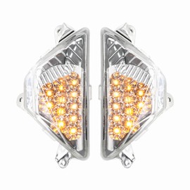 iTobest Motorcycle Front LED Turn Signal Light Lamp fits for KAWASAKI NINJA250 NINJA300 2013-2016, NINJA 400 2018-2021, NINJA 650 2018-2022, NINJA 1000 2017-2021, ZX-6R 2013-2021 (Clear)