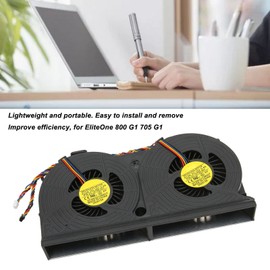 CPU Fan for HP EliteOne 800 G1 705 G1, 4 Pin Multifunction PC Cooling Fan 733489-001 DFS602212M00T, DC 12V/0.4A