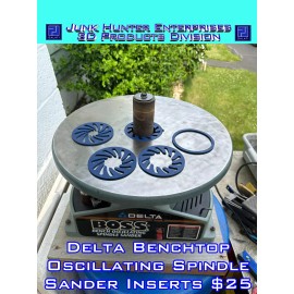 Junk Hunter Enterprises DELTA BOSS B.O.S.S. Bench Benchtop Oscillating Spindle Sander Inserts