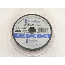Izorline 5071 Platinum Co-Polymer Mono Line, 15 lb/300 yd, Green