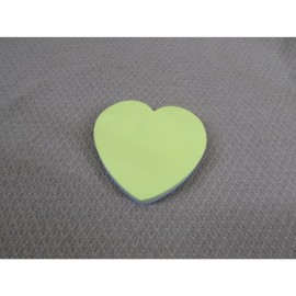 Source Unknown Heart Shape Sticky Notes 100 sheets 2 1/2" x 2 3/4 "