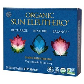 Sun Chlorella Sun Eleuthero Tablets, 200 mg, Pack of 240 Tablets