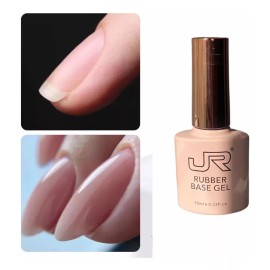 JR Gel Base Rubber Jr Extensión Gel En Brocha Transparente 1pz