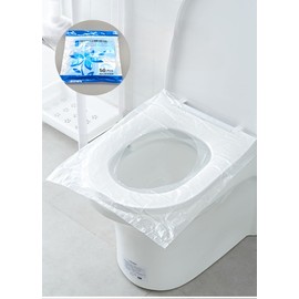 Portable Travel Sanitary Vinyl Seat Cover 50P For cleaning 2ea