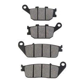AHL Front & Rear Brake Pads Set for Honda VTX1300 S Retro/C/R/T 2003-2013 / VTX1300 VTX 1300 C/R/S Retro 2003-2006 / VT1300 CXA Fury (Non ABS Model) 2010-2015 (Semi-metallic)