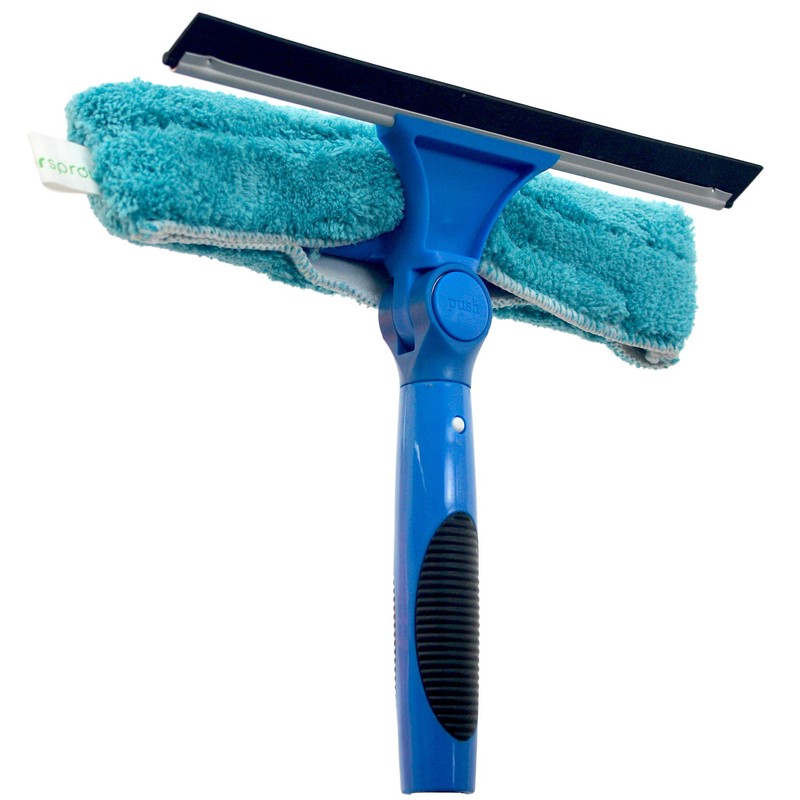 EVERSPROUT Swivel Squeegee & Microfiber Glass Window Scrubber, Light-Weight Window