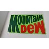 Mountain Dew Sign Metal Embossed Logo for 3D Effect Green