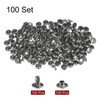 sourcing map 100 Sets Leather Rivets 6 x 8mm Metal