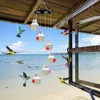 Dpaaoyer Bird Feeders, Wind Chimes Bird Feeders, Outdoors Hanging Ant