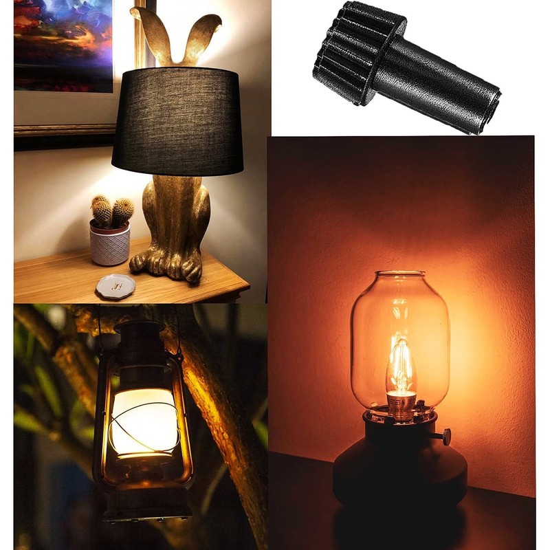 Maartla 6PCS 3 Assorted Size E26 Lamp Turn Knob On/Off