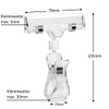 Pack of 10 Transparent Pipe Clips with Price Label Holder
