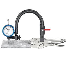 HDLNKAK Disc and Rotor/Ball Joint Gage Set, 0-1'' Dial Indicator 0.001'' (Blue) and 360 Deg Flexible Stem Holder,Automobile Brake disc Flatness Measurement Tool