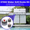 RO6G Upgrade Grill Knobs Kit 67692 Replacement Weber Summit 600