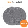carrotez Permium Silicone Trivet Mat Pot Holders 5.8 Inches 2