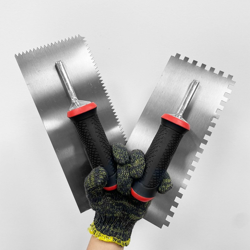 Hubaow 4 Pieces Concrete Tools, High Carbon Steel Masonry Trowel