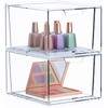 Sorbus 2 Pack Makeup Organizer - Clear Stackable Acrylic Drawer