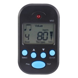 Alomejor Digital Metronome Mini LCD Portable Multifunction Clip on Beat Speed for Piano Guitar Violin Drum Flute