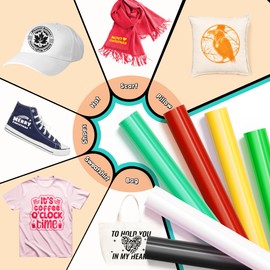 JAVIGA 3D White Puff Vinyl Heat Transfer, 10" x 3ft White Iron on Vinyl Roll for Cricut, 3D Puff, All Cutting Machine and Heat Press