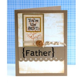 SRM Press 2 Sheets  Quick Cards Stickers FATHER Card Making Scrapbook
